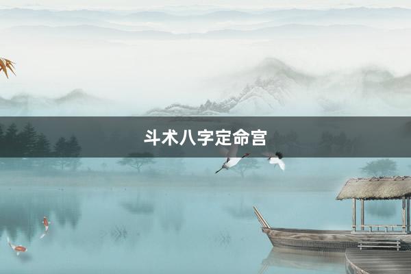 斗术八字定命宫